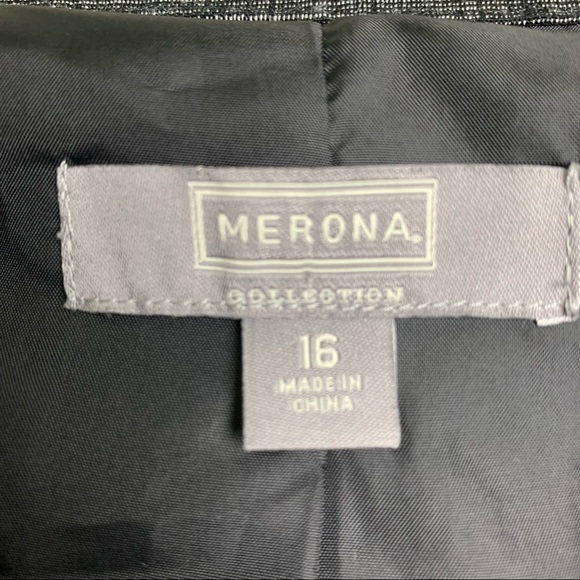 Merona Collection Gray Chambray Ruffle Front Dress Size 16 - Picture 11 of 11